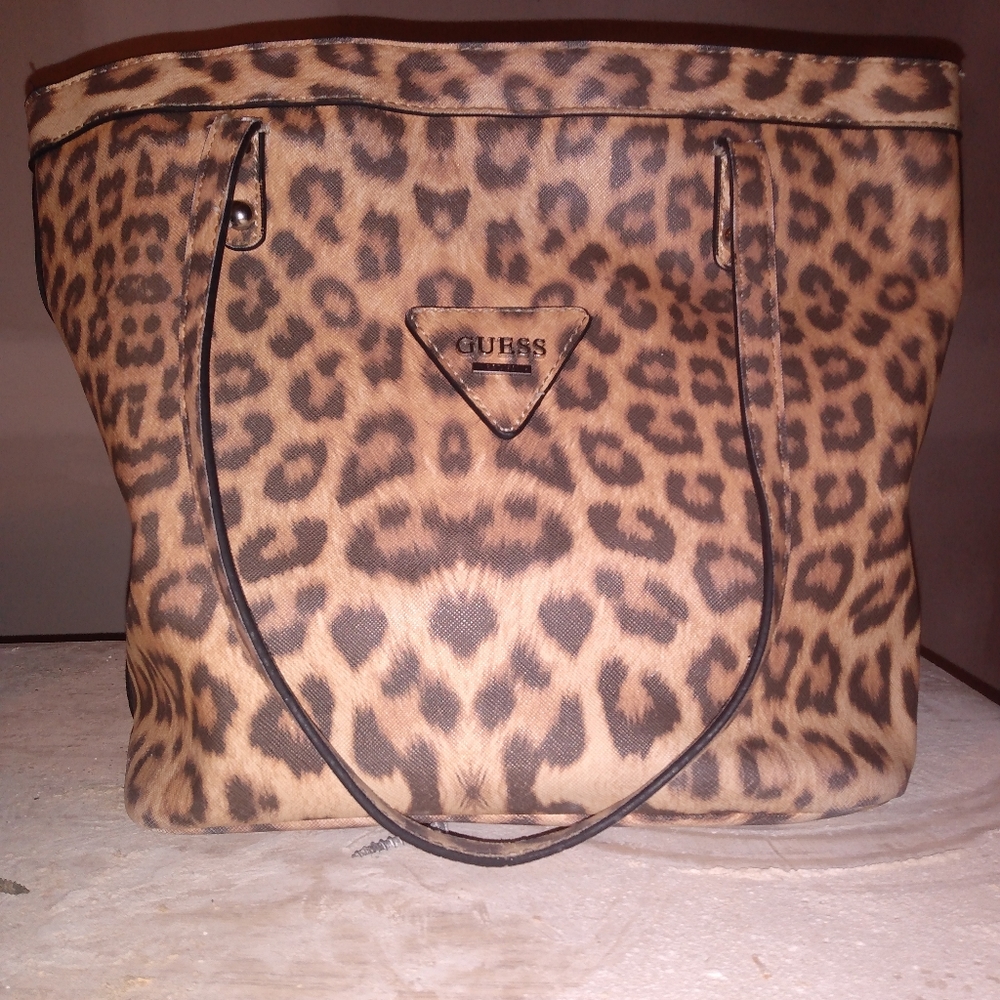 Guess Leopard Print Purse